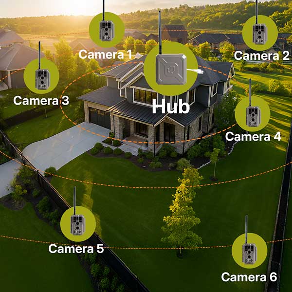 GardePro Link 1.0 R3 Pro wifi hub multiple cameras showcase
