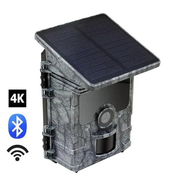 ProCam Solar WiFi front view with integrated solar panel